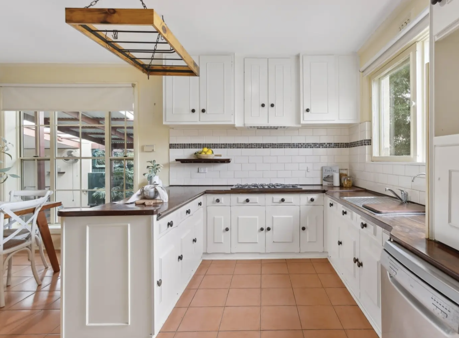 Clean organized kitchen with modern home details